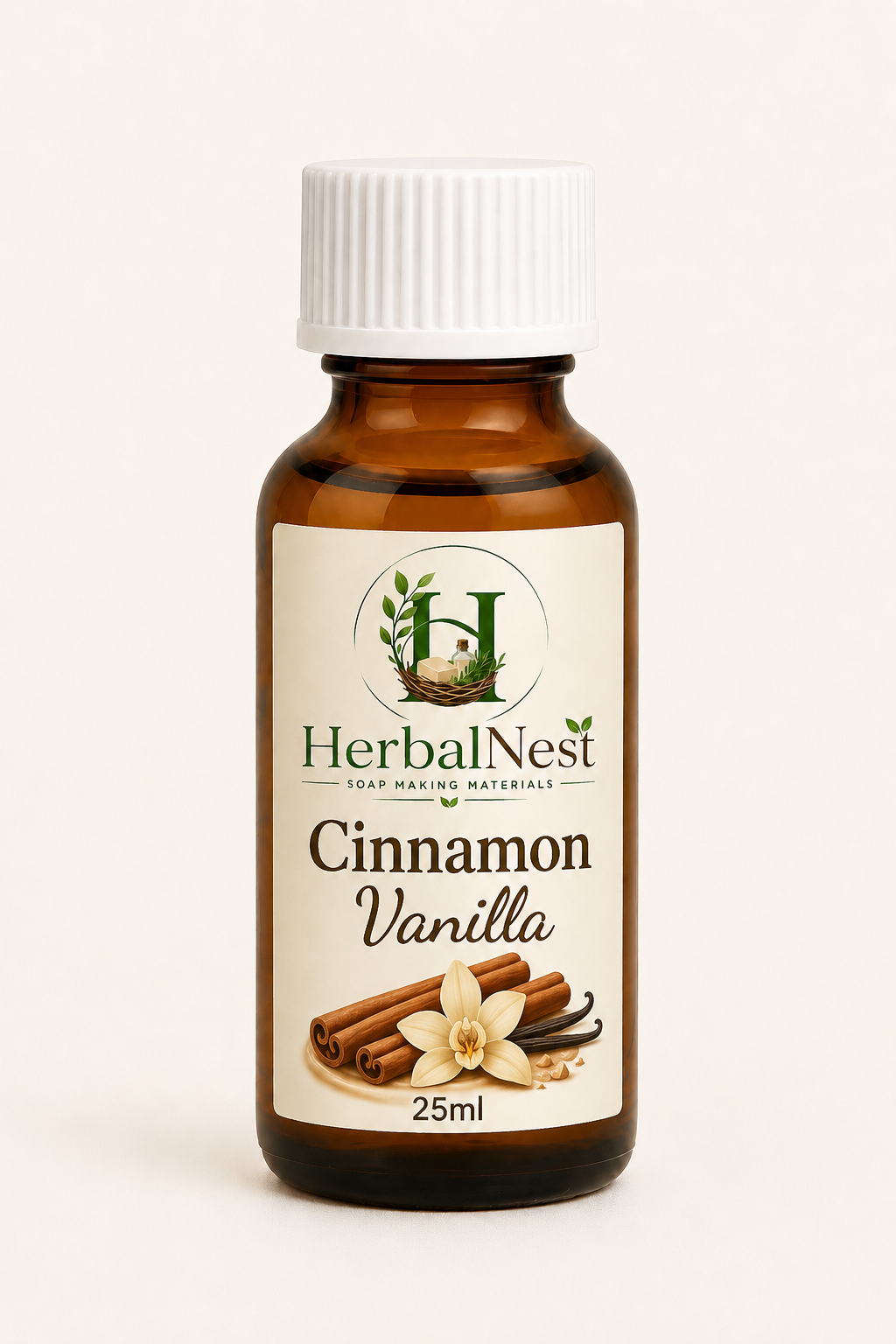 Cinnamon Vanilla Scented Soap – Warm Spiced & Sweet Vanilla Aroma 25 ML