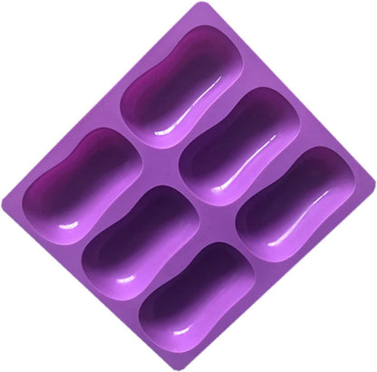 Soap Mold 6-in-1 Design Silicone Mold Dishwasher Fridge Safe for DIY Soap Chocolate Clay Craft Resin Casting Mold Soap Molds for Soap Making Large Size Silicone Soap Molds Shapes