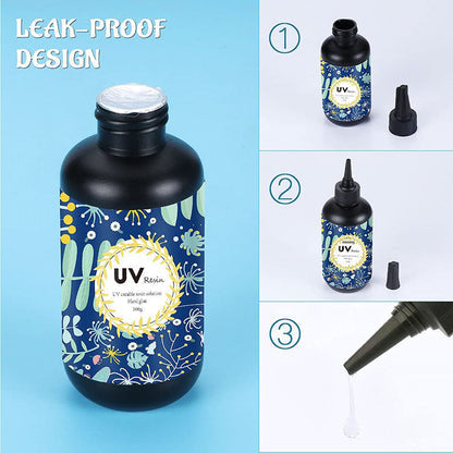 Crystal Clear Hard UV Resin for Jewelry Making - UV Epoxy Resin